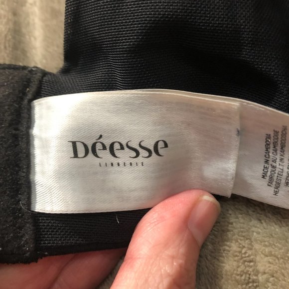 Size 40C Deese "Temptress" black plunge bra - Picture 12 of 15